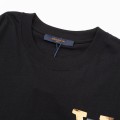 「#3179」Louis Vuitton Flowers printed with colored lettering t-shirt