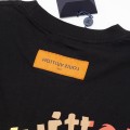 「#3179」Louis Vuitton Flowers printed with colored lettering t-shirt