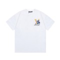 「#3180」Louis Vuitton Flowers printed with colored lettering t-shirt