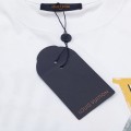 「#3180」Louis Vuitton Flowers printed with colored lettering t-shirt