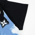 「#3181」Louis Vuitton Watercolor graffiti art printing t-shirt