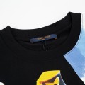 「#3181」Louis Vuitton Watercolor graffiti art printing t-shirt