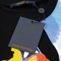 「#3181」Louis Vuitton Watercolor graffiti art printing t-shirt