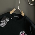 「#3185」Chrome Hearts 24 Cross Sanskrit cloth embroidered t-shirt