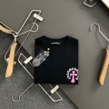 「#3185」Chrome Hearts 24 Cross Sanskrit cloth embroidered t-shirt