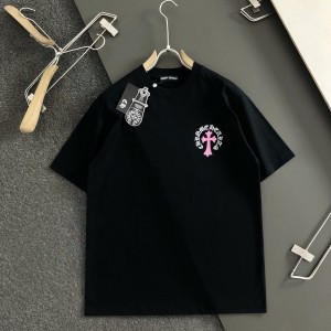 「#3185」Chrome Hearts 24 Cross Sanskrit cloth embroidered t-shirt