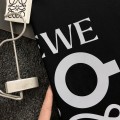 「#3189」LOEWE Black reflective process printing T-shirt