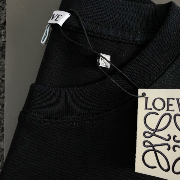LOEWE Black reflective process printing T-shirt