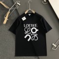 「#3189」LOEWE Black reflective process printing T-shirt