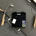 「#3190」Givenchy Hand-painted colored splash-ink letters t-shirt
