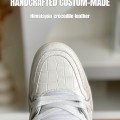 「#3200」【Handmade Custom】Louis Vuitton Himalayan Crocodile Leather Trainer Sneakers