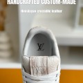 「#3200」【Handmade Custom】Louis Vuitton Himalayan Crocodile Leather Trainer Sneakers