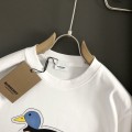 「#3204」Burberry Black reachable duck cartoon footprint T-shirt