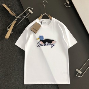 「#3204」Burberry Black reachable duck cartoon footprint T-shirt