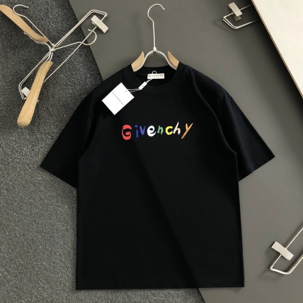 「#3206」Givenchy  Colored hand-painted letters  t-shirt