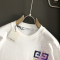 「#3207」Givenchy Hand-painted colored splash-ink letters t-shirt