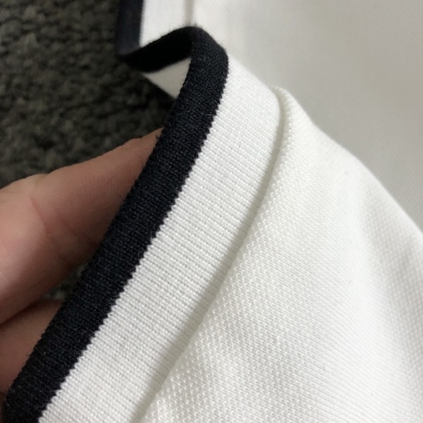 Givenchy Monochrome embroidered polo shirt with lapel