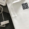 「#3213」Givenchy Monochrome embroidered polo shirt with lapel
