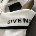 「#3213」Givenchy Monochrome embroidered polo shirt with lapel