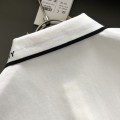 「#3213」Givenchy Monochrome embroidered polo shirt with lapel
