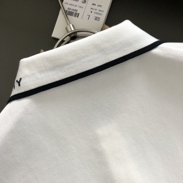 Givenchy Monochrome embroidered polo shirt with lapel
