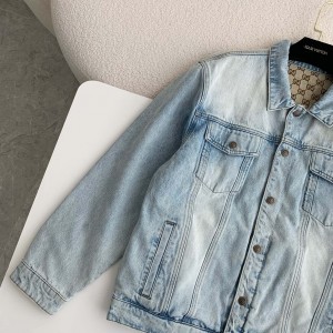 「#3264」Gucci 24 new double-sided Jean Jacket