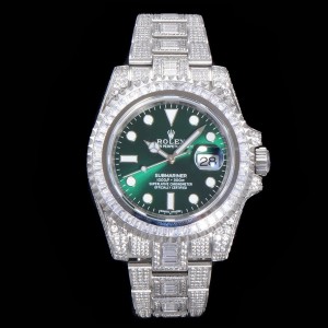 「#3282」Rolex 904 Steel Submariner Luxury Full Diamond Special Edition