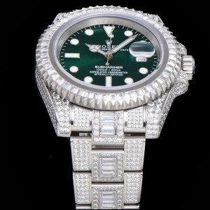 「#3282」Rolex 904 Steel Submariner Luxury Full Diamond Special Edition