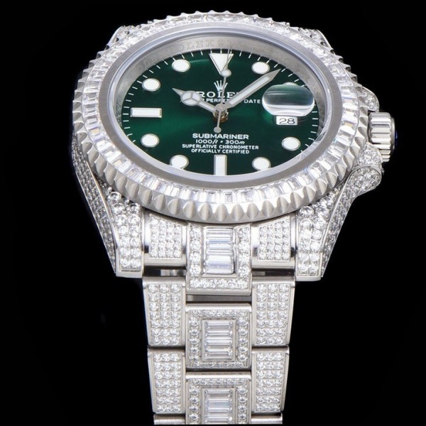 Rolex 904 Steel Submariner Luxury Full Diamond Special Edition