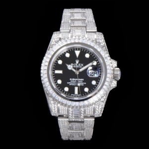 「#3283」Rolex 904 Steel Submariner Luxury Full Diamond Special Edition