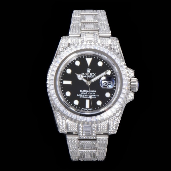 「#3283」Rolex 904 Steel Submariner Luxury Full Diamond Special Edition