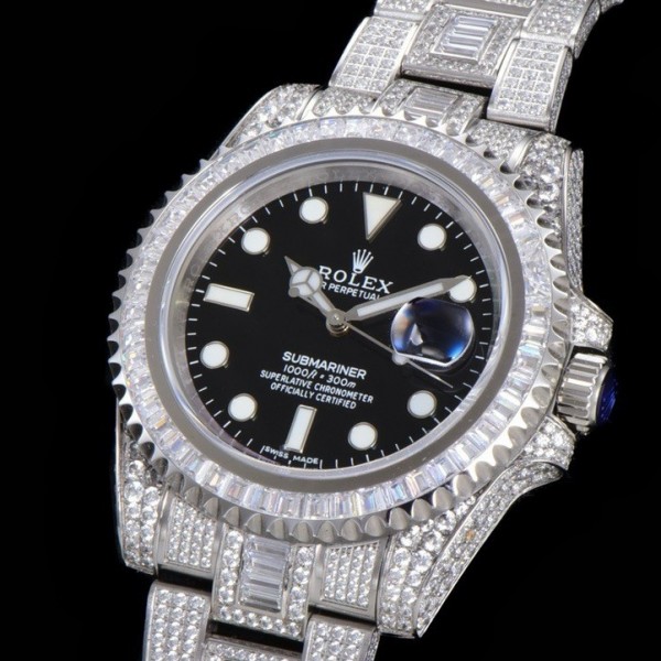 Rolex 904 Steel Submariner Luxury Full Diamond Special Edition