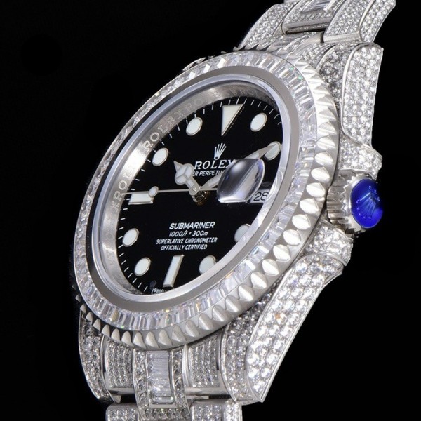 Rolex 904 Steel Submariner Luxury Full Diamond Special Edition