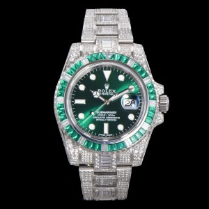 「#3284」Rolex 904 Steel Submariner Luxury Full Diamond Special Edition