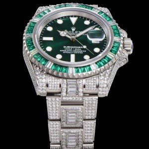 「#3284」Rolex 904 Steel Submariner Luxury Full Diamond Special Edition