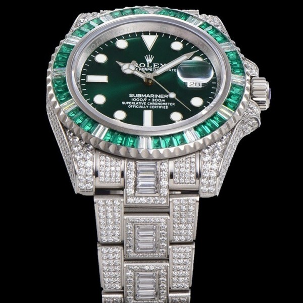 Rolex 904 Steel Submariner Luxury Full Diamond Special Edition