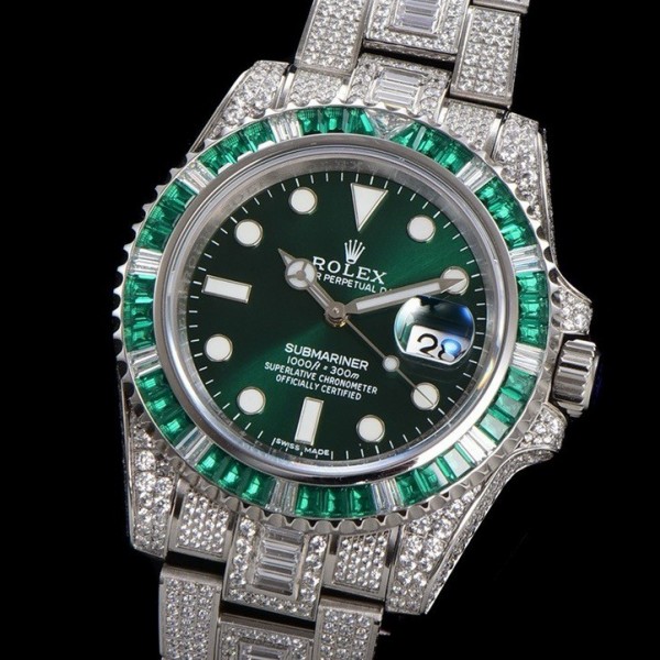 Rolex 904 Steel Submariner Luxury Full Diamond Special Edition