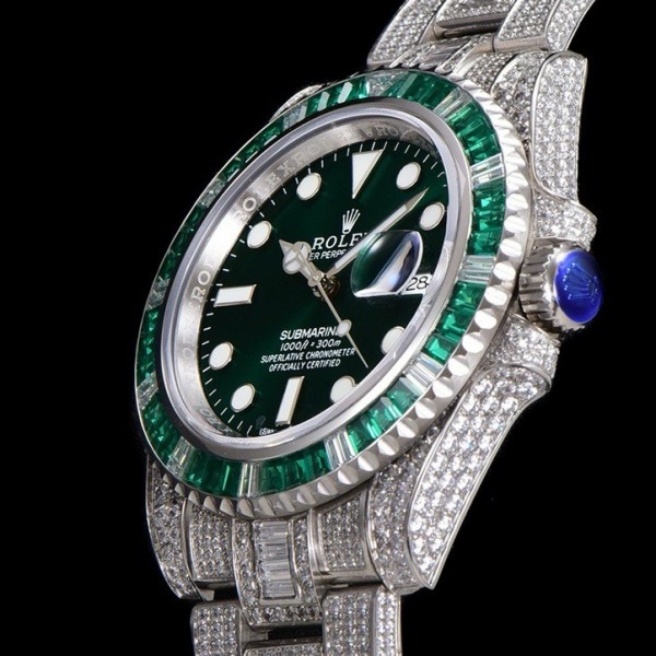 Rolex 904 Steel Submariner Luxury Full Diamond Special Edition