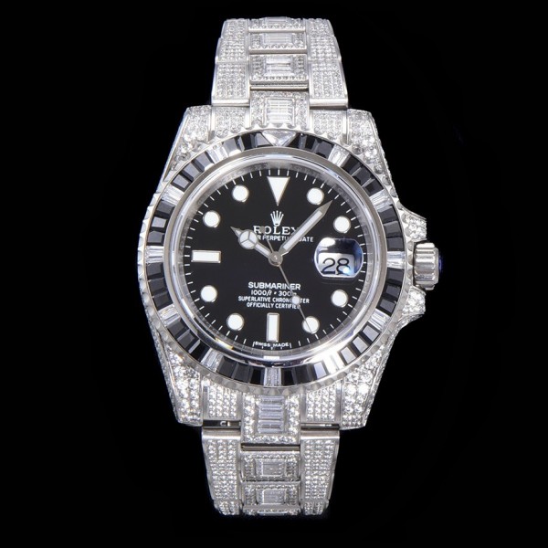 「#3285」Rolex 904 Steel Submariner Luxury Full Diamond Special Edition