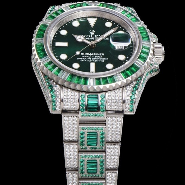 Rolex 904 Steel Submariner Luxury Full Diamond Special Edition
